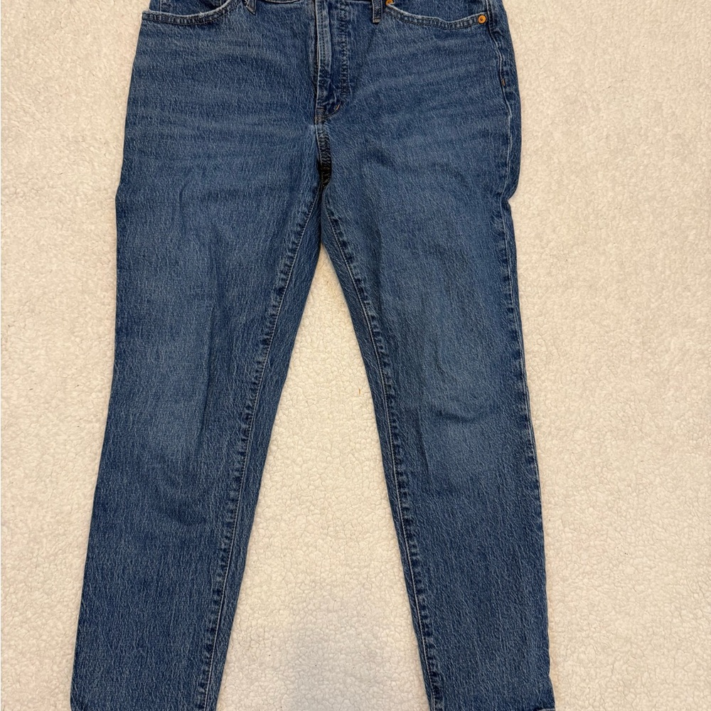 Madewell Women's Straight Leg Blue Jeans